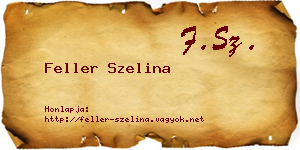 Feller Szelina névjegykártya